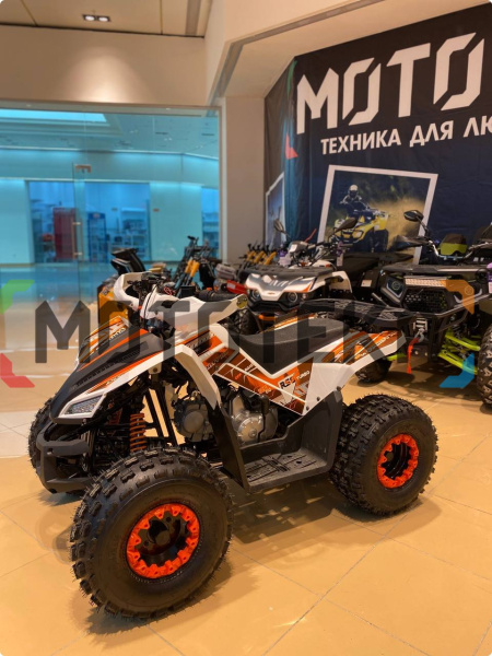 Квадроцикл детский YACOTA (Якота) SPORTY XX белый/оранжевый (машинокомплект) | Мототека